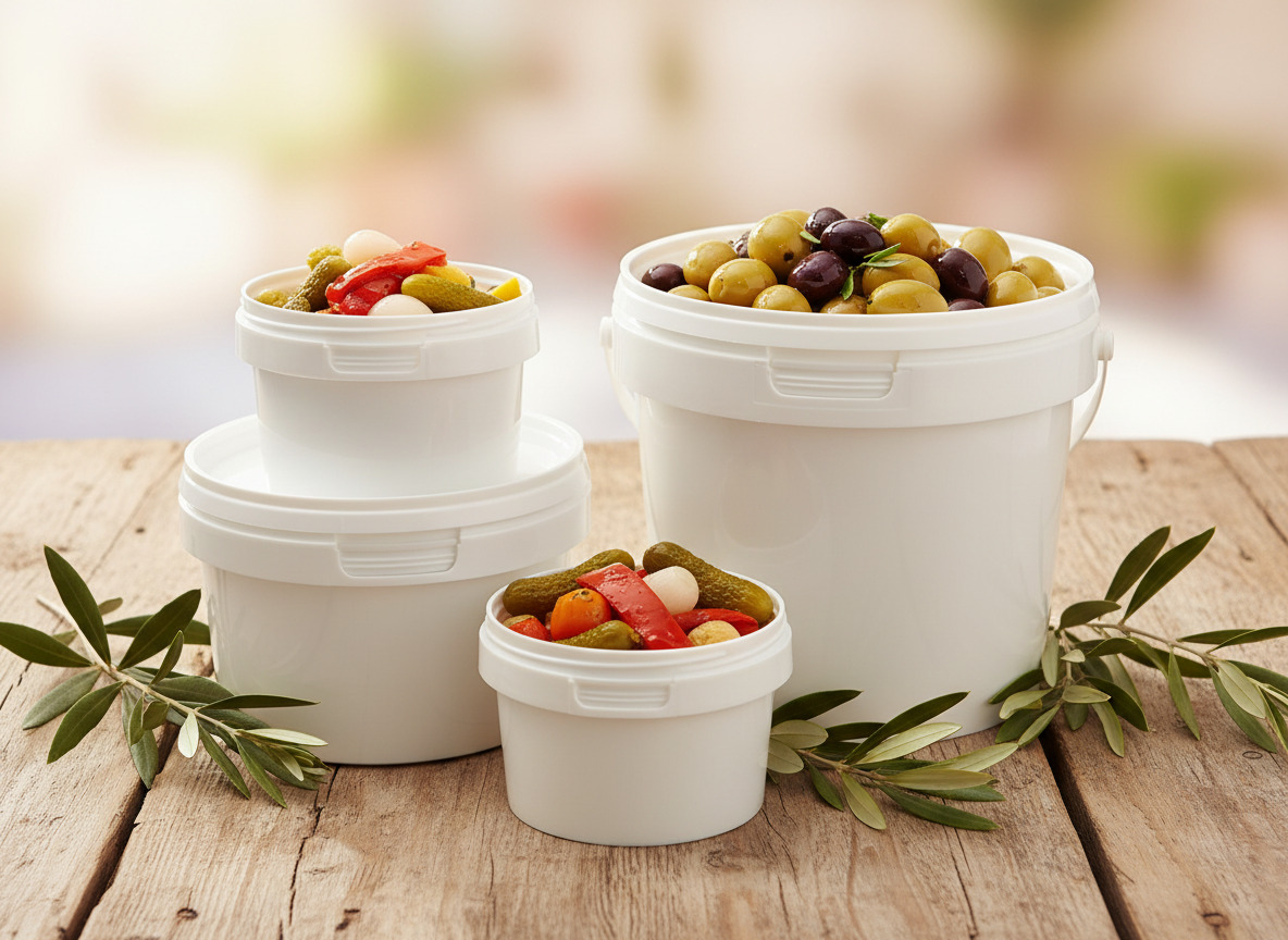 cubos de plástico para alimentos